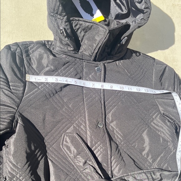 Jones New York Black Diamond-Quilted Puffer Jacket woman’s small NWT - Picture 15 of 16